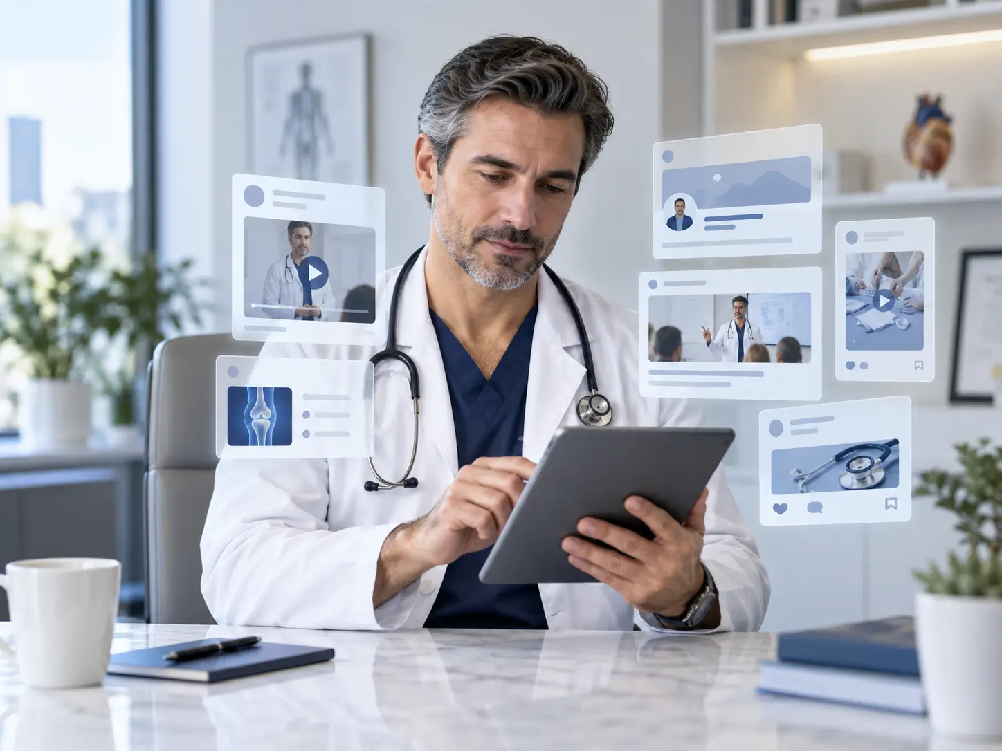 Professional social media presence and personal branding for doctors