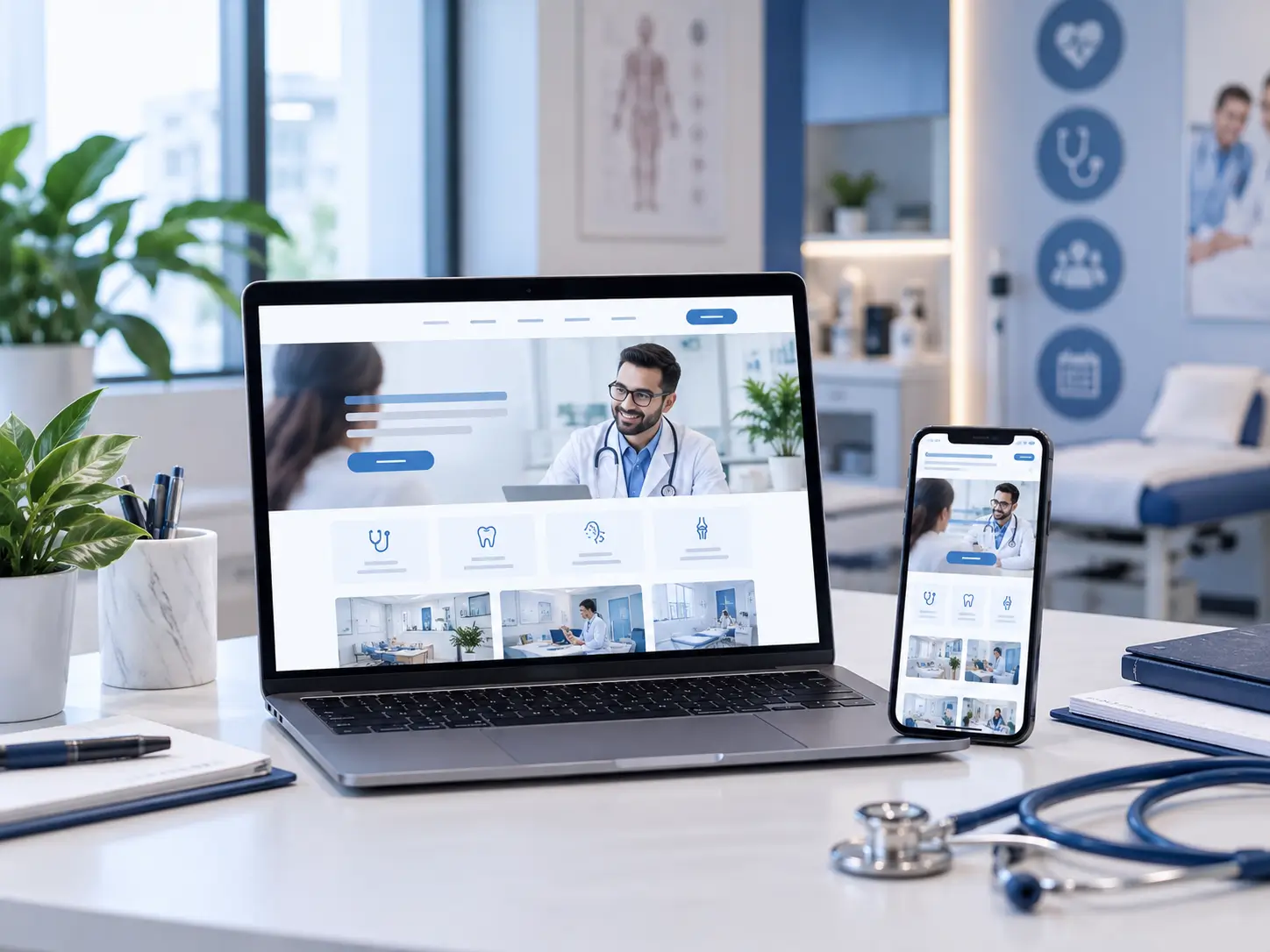 Medical website design for clinics and doctors